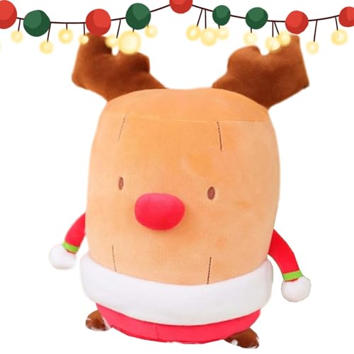 Generisch Christmas Plush Toys, Stuffed Animals for Kids, Santa Claus Doll, Candy Cane Reindeer, Cute Reindeer Plush Toy, Santa Claus Fruit Candy Cane Reindeer Christmas Doll Stuff for Home Party von Generisch