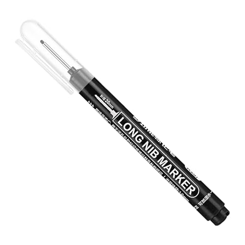 Generisch Deep Hole Marker Stift - Tragbarer Langer Nib -Marker | 20 Mm/0,79 Zoll Langer Spitzenmarkerkonstruktion, Tintenmarker, Schnelles Trocknen Der Langen Kopfbohrmaschinen Für Den Bau von Generisch