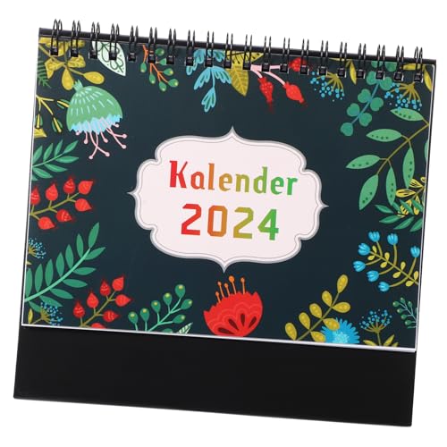 Generisch Deutscher Tischkalender 2024 Tischkalender für spielbares Klavier Staffelei Kalender Urlaub büroartikel bürobedarf Zeitplan Kalender freistehender Haushaltskalender Papier von Generisch