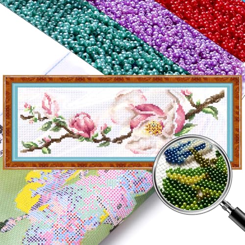 Generisch Diy Perlenstickerei Set Blumen Perlenstickerei Kit Nadelspitzen Kits Perlen Kreuzstich Stickpackung Stickbilder Kreuzstich mit Perlen 3D Perlen Malerei Handarbeit-Kapok 46x18cm Generisch Diy Perlenstickerei Set Blumen Perlenstickerei Kit Nadelspitzen Kits Perlen Kreuzstich Stickpackung Stickbilder Kreuzstich mit Perlen 3D Perlen Malerei Handarbeit-Kapok 46x18cm von Generisch