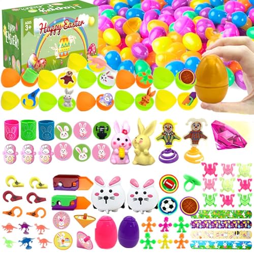 Generisch Easter Egg Fillers Kits, 100 Pieces Egg Fillers, Basket Stuffers forToddlers, Creative Easter Egg Toys, Fun and Creative Easter Egg Fillers Toys for Kids, Perfect for Easter Theme Parties von Generisch