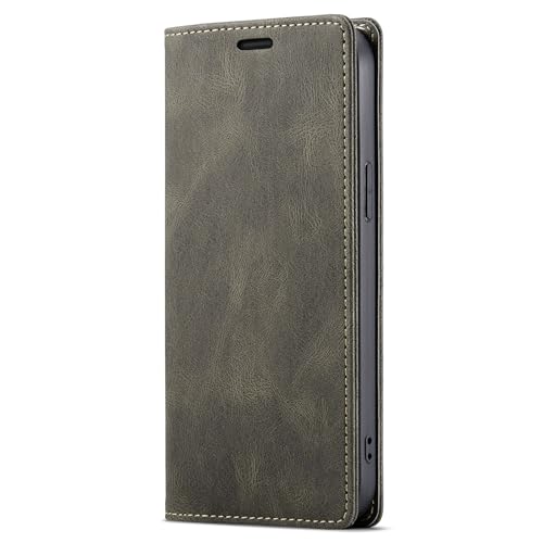 Generisch Flip-Case für iPhone 16/16 plus/16 pro/16 pro max, Magnetverschluss, Retro-Lederhülle mit Kartenfach, schmale Brieftaschen-Handyhülle von Generisch