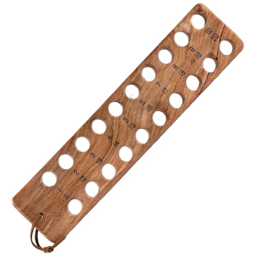 Generisch Floss Organizer Stickregal, Garn-Organizer zum Nähen - Nähzubehör-Fadenhalter aus Holz,20-Loch-Nadelspitzengarn-Aufbewahrung für Zuhause, Reisen, Hotel, Wohnung von Generisch