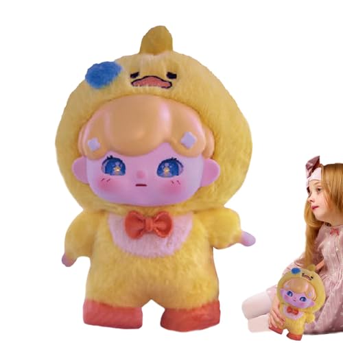 Generisch Gefüllte Mädchenpuppe, Plüschpuppe Anime,Actionfigur Anime-Puppe im Cartoon-Tier-Pyjama | Anime-Figuren-Sammlung, Modellpuppen-Ornamente für Studenten, Jugendliche von Generisch