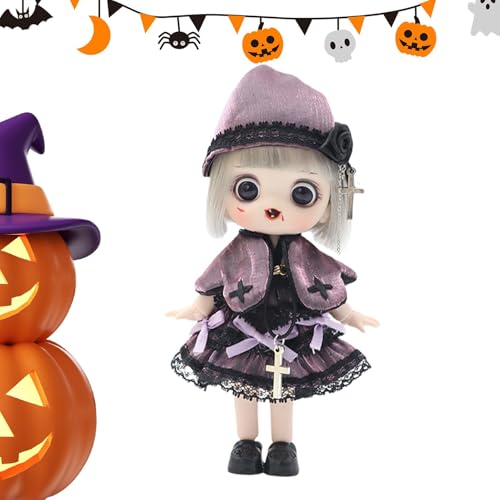 Generisch Gelenkpuppenspielzeug mit Kleidung,Gliederpuppe | Flexibles Ball-Halloween-Dekorspielzeug,Halloween-Spielzeug-Actionfiguren, komplettes Puppen-Set für Kinder, Kleinkinder, Familie von Generisch