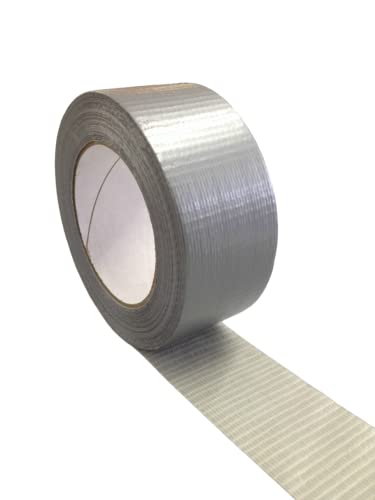 Gewebeklebeband Panzertape Reparaturband Tape Klebeband 50m x 48mm Silber Gafferband Panzerband Gewebeband Gaffertape Gaffer Duct von Generisch