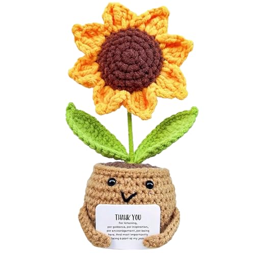 Generisch Häkelblumen - Sonnenblumenhäutierblumen - süße Häkelmotivation kleine künstliche Sonnenblumendekorationen Accessoires für Geburtstagslehrer Freund Abschlussanerkennung Wertschätzung Generisch Häkelblumen - Sonnenblumenhäutierblumen - süße Häkelmotivation kleine künstliche Sonnenblumendekorationen Accessoires für Geburtstagslehrer Freund Abschlussanerkennung Wertschätzung von Generisch