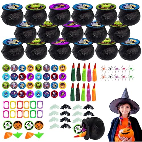 Generisch Halloween Bag Fillers, Halloween Goodie Bag Toys, Favors Teenagers, Carnival Prizes Kids, Classroom Prize Fillers, Easy To Use, Portable for Teenagers Children Boys Classmates von Generisch