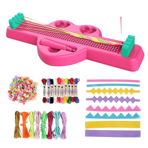 Generisch Hand Rope Braider Set, Friendship Bracelet Maker, String Bracelet Making Kit, Weaving Maker Braider For Bracelets Knitting, Colorful Bracelets Rope Weaving Kit For Children, Kids von Generisch