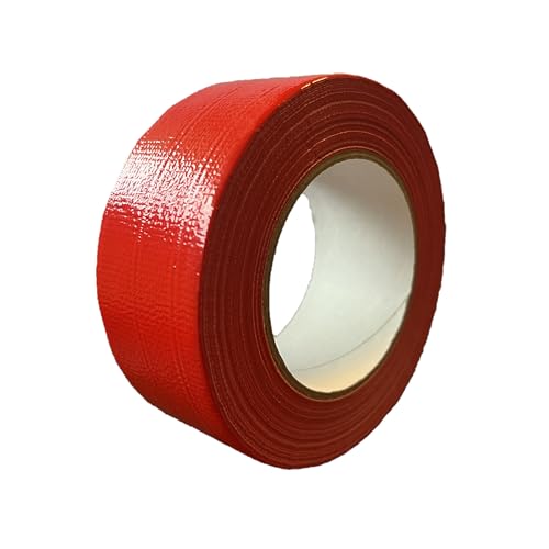 Generisch Klebeband Rot Wasserdicht Gewebeklebeband Panzertape Duct Tape Polyethylen (PE) 48 mm x 50 mm Strapazierfähiges | Verstärken | Abdichten von Generisch