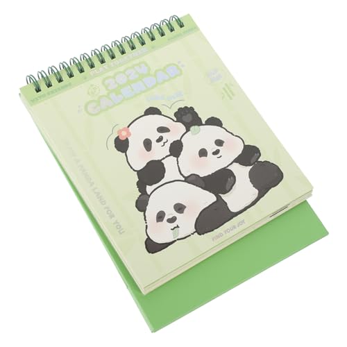 Generisch Kleine Panda-tischkalender Desktop-kalender Staffelei Kalender Digitale Wanduhr Mond- Jahreszeit Whiteboard-kalender Mini-tischkalender 2024 Großer Kalender Liste Digitaluhr Papier von Generisch