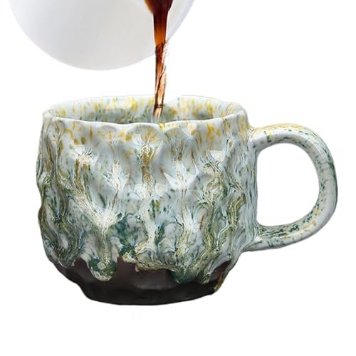 Generisch Kristall-Kaffeetassen, Stein-Kaffeebecher | Simulation Mineralsteinbecher 260 ml,Kaffeetasse mit Henkel, originelle Teetassen, Tischdekoration für Kaffee, Tee, heiße Schokolade von Generisch