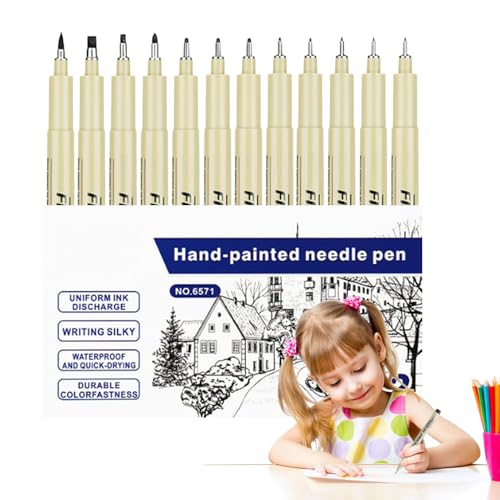 Generisch Kunst Zeichenstift - Künstlerbedarf Feinspitzen-Marker Mit Tinte | Vielseitiger Malstift Für Basteln Skizzieren Schreiben Generisch Kunst Zeichenstift - Künstlerbedarf Feinspitzen-Marker Mit Tinte | Vielseitiger Malstift Für Basteln Skizzieren Schreiben von Generisch