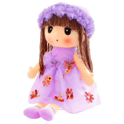 Generisch Kuschelige Stoffpuppe, süße weiche Stoffpuppe,Sweetheart Rag Doll Cozy Cuddle | Kuschelweiche multikulturelle handgefertigte Puppe mit Kleidung, Rock für Kinder von Generisch