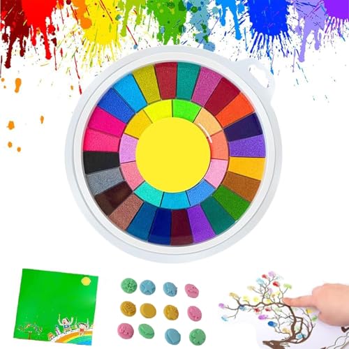 Generisch Lustiges Fingerfarben-Set, Abwaschbares Fingerfarben-Set, Lustiges Fingerfarben-Set Für Kinder, Zeichnen-Spielzeug-Lernset Für DIY-Basteln-Malen (36-Colors) von Generisch