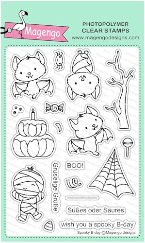 Generisch Magengo Designs, Spooky B-day stamp set, MD0005 von Generisch