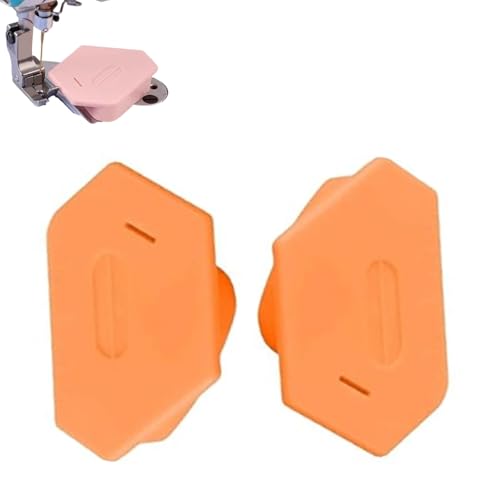 Generisch Magnetic Seam Guide for Sewing Machine, Sewing Machine Multi-Purpose Tool Polygonal Strong Magnetic Gauge, Magnetic Sewing Guide, Universal Sewing Accessories (2Pcs Orange) von Generisch