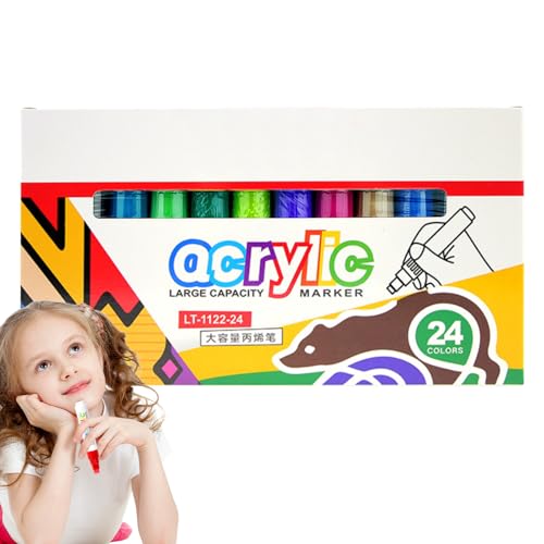 Generisch Markerset - Doppelspitze Marker | Schmutzabweisende Mehrfarbige Wasserfeste Auswaschbare Zeichenstifte Mit 8mm Spitze Für Kalligrafie Graffiti Textilkunst Generisch Markerset - Doppelspitze Marker | Schmutzabweisende Mehrfarbige Wasserfeste Auswaschbare Zeichenstifte Mit 8mm Spitze Für Kalligrafie Graffiti Textilkunst von Generisch