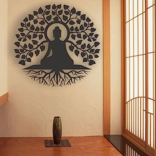 Generisch Metall Buddha Wandstatue - Baum des Lebens Eisenkunst für Innenzen Home Dekoration - einzigartige Hängende Wanddekoration für ruhige Räume Generisch Metall Buddha Wandstatue - Baum des Lebens Eisenkunst für Innenzen Home Dekoration - einzigartige Hängende Wanddekoration für ruhige Räume von Generisch
