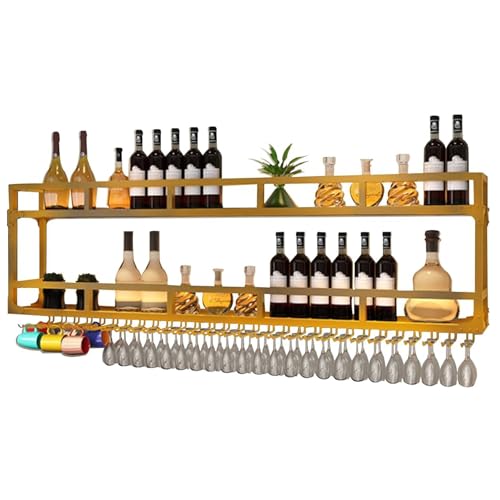Generisch Modernes Weinregal mit LED-Licht, wandmontiertes Weinregal mit Weinglashalter, schwebende Barregale für die Dekoration von Küche, Esszimmer und Bar (Größe: 80 x 25 x 54 cm, Farbe: Generisch Modernes Weinregal mit LED-Licht, wandmontiertes Weinregal mit Weinglashalter, schwebende Barregale für die Dekoration von Küche, Esszimmer und Bar (Größe: 80 x 25 x 54 cm, Farbe: von Generisch