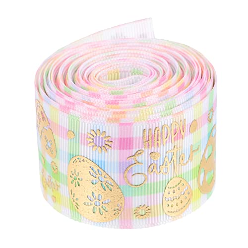 Generisch Osterband Weihnachtsband verdrahtet Kaninchenband Dekorationen Girlande geschenkband ostern ostergeschenk verpackung ostern DIY band ostern dekoratives band Polyester Colorful von Generisch