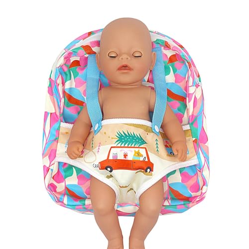 Generisch Puppentür - für Puppen, Tasche, mit Einer Hintertür, Tür | Rucksack für Reborn America Dolls Dolls Vorderpreis für 12 bis 18 Zoll für kleine Mädchen Babypuppe von Generisch