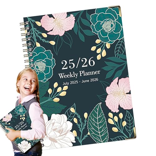 Generisch Ringbuch | Spiralnotizbuch,A5 Dickseitig Blumenmuster Notizbuch Juli 2025 Bis Juni 2026 Für Skizzen Bullet-Journal Notizen College Arbeit Generisch Ringbuch | Spiralnotizbuch,A5 Dickseitig Blumenmuster Notizbuch Juli 2025 Bis Juni 2026 Für Skizzen Bullet-Journal Notizen College Arbeit von Generisch