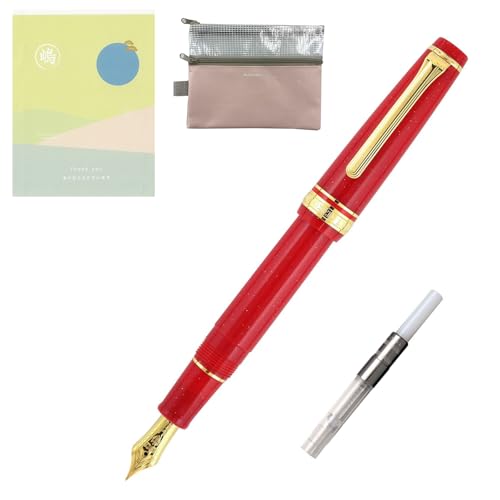 Generisch Sailor Professional Gear Slim Shikiori Füllfederhalter (MF) mit Konverter & Bleistiftbox, (Japan Import) (Princess Kaguya (11-1227-303)) mit japanischem Umschlag im traditionellen Stil von Generisch