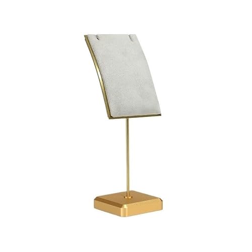 Generisch Schmuck Ständer Halskette Schmuck Display Rack Anhänger Schaufenster Display Requisiten Display Rack Metall Display Stand Schmuckständer Schmuckhalter(Beige,Groß) von Generisch