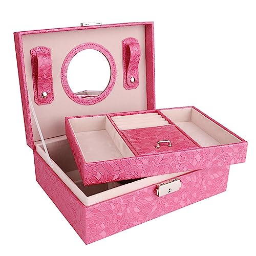 Generisch Schmuckhalter Schmuckschatulle Schmuckschatulle für Halsketten und Armbänder Goldfarbene Schmuckaufbewahrungsbox Schmuck-Organizer Schmuck-Displaybox von Generisch