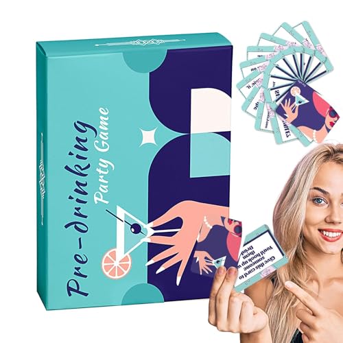 Generisch Trinkkarten-Partyspiel, Trinkspielkarten für Erwachsene | Trinkkarte 50 Stück,Trinkspiele fördern die Freundschaft. Spielkartendecks für Familie, Freunde und Kollegen von Generisch