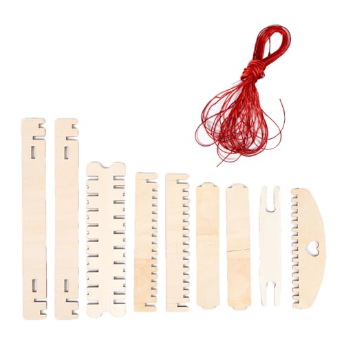 Generisch Webmaschine Set, Langlebiges Garn-Set Mit Webrahmen, Interaktives Lernspielzeug Aus Holz Für Kreatives Handarbeiten Wie Häkeln & Stricken Für Kinder & Erwachsene Generisch Webmaschine Set, Langlebiges Garn-Set Mit Webrahmen, Interaktives Lernspielzeug Aus Holz Für Kreatives Handarbeiten Wie Häkeln & Stricken Für Kinder & Erwachsene von Generisch