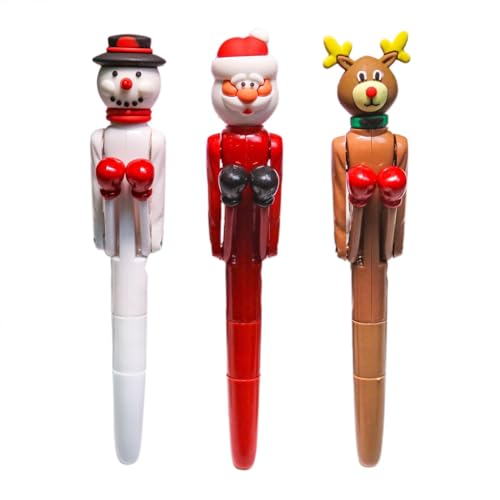 Generisch Weihnachts-Boxstift, Box-Weihnachtsstift, Box-Weihnachtsmann-Stift, Weihnachts-Box-Kugelschreiber, Weihnachtskugel-Schreibstift-Set Für Und Mädchen von Generisch