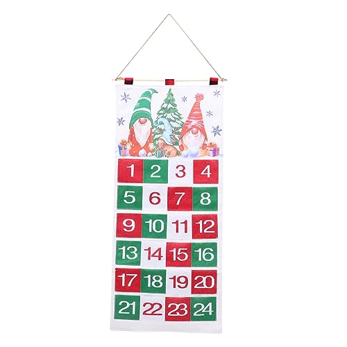 Generisch Weihnachts-Countdown hängt Girlande Adventskalender Kalender-Puzzle Neon Dekorationen countdown kalender countdown calender festlicher Countdown-Kalender weihnachtsmann Holz von Generisch