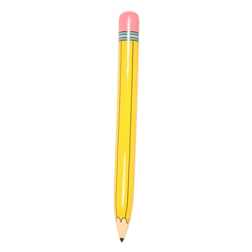 Generisch aufblasbarer Bleistift PVC Bleistift Dekoration Klassenzimmer Dekoration PVC-Bleistift Wanddekoration PVC Spielzeug Extra große Bleistiftspielzeuge zurück zum Schulballon Yellow von Generisch