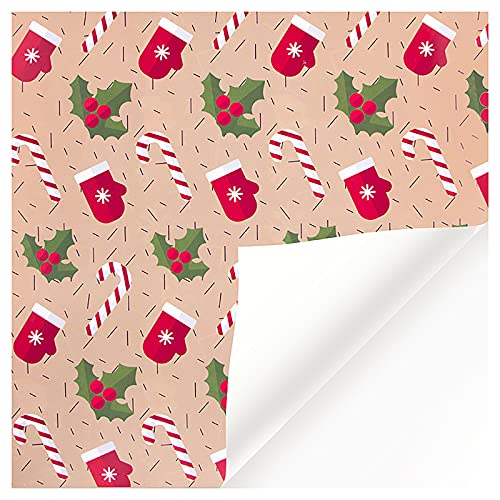 Geschenkpapier Lieferung Innerhalb Eines einseitig klassische Weihnachten 1 Stück 4.11 Andere Santa Home DIY Geschenkpapierhalter (H, One Size) von Generisch