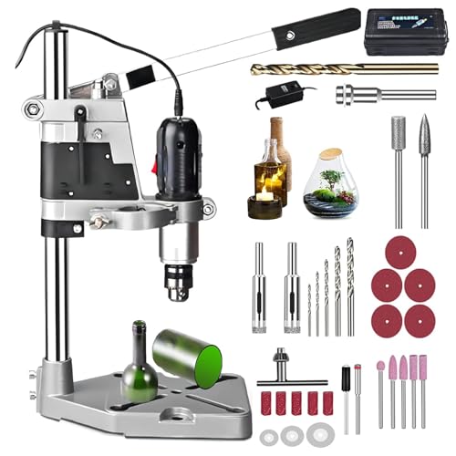Glasflaschenschneider, Elektrische Multifunktionsschneidemaschine mit 36 Werkzeugen - Komplettset zum Bohren, Schleifen, Polieren und Schleifen von Weinflaschen von Generisch