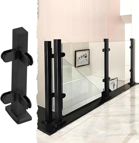 Glasgeländerpfosten mit Klemme, Edelstahl-Balustraden-Set, vertikale Glasplatten-Leitschiene, Metallkonstruktion, für 61 cm bis 119,4 cm Anwendungen Glasgeländerpfosten mit Klemme, Edelstahl-Balustraden-Set, vertikale Glasplatten-Leitschiene, Metallkonstruktion, für 61 cm bis 119,4 cm Anwendungen von Generisch