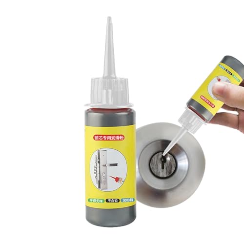 Graphitpulver Schmiermittel - 120ml Graphitschmiermittel - Graphitspray Für Schlösser - Schmierpulver Für Schließzylinder - Graphitpulver Schmierstoff,Türführungen, Autoschlösser, Türschlossscharniere von Generisch