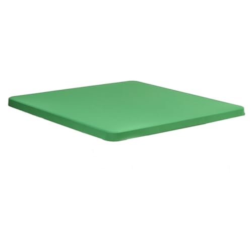 Grüne quadratische Spandex-Tischdecke, 86,4 x 86,4 cm, dehnbare Terrassentischabdeckung für Esszimmer, Hochzeit, Party, Picknick, Stretch-Tischdecken für Veranstaltungen im Freien von Generisch