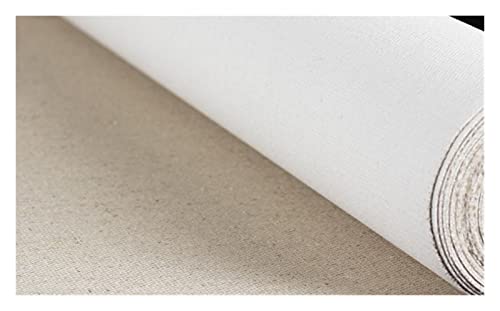 Grundierte Leinwandrolle für Acrylmalerei, 48 cm, Leinen-Leinwand, Rolle für professionelle Künstler und Hobbyisten Grundierte Leinwandrolle für Acrylmalerei, 48 cm, Leinen-Leinwand, Rolle für professionelle Künstler und Hobbyisten von Generisch