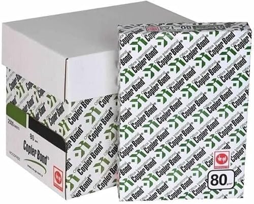 HILLTOM Druckerpapier A4 80g - Kopierpapier A4 2500 Blatt - Papier A4 Für Büro - Druckerpapier A4 2500 Blatt - Din A4 Kopierpapier 80g - A4 Druckerpapier Günstig - Druckpapier A4 80g Weiß von Generisch