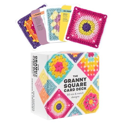 Häkel-Karten - 50 Häkeln, Mixen Und Matchen, Card Deck, Granny-Square-Designs Für Individuelle Häkeldecken, Patches von Generisch