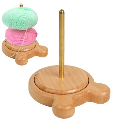 Häkelgarnhalter - Twirling Crochet Yarn Ball Stand Spinner - Garnknäuel Ständer, Universal Häkelhilfe, Verhindert Verheddern von Stricken, Häkeln und Schleudern von Garn von Generisch