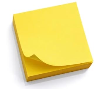 Haftnotizen Kanariengelb, Klebezettel Wiederaufklebbar Sticky Notes für Büro Haus von Generisch