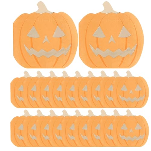 Halloween-Cocktail-Servietten, dekoratives -bedrucktes Seidenpapier – Dinner-Papierservietten, weiche 3-lagige Süßigkeiten- oder Leckerei-Serviette für Halloween von Generisch