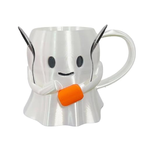 Halloween-Geister-Eiscreme-Pint-Rack, Kuh-Eiscreme-Käse-Tasse, Familie für Kinder und Erwachsene, zum Teilen und Bechern Halloween-Geister-Eiscreme-Pint-Rack, Kuh-Eiscreme-Käse-Tasse, Familie für Kinder und Erwachsene, zum Teilen und Bechern von Generisch