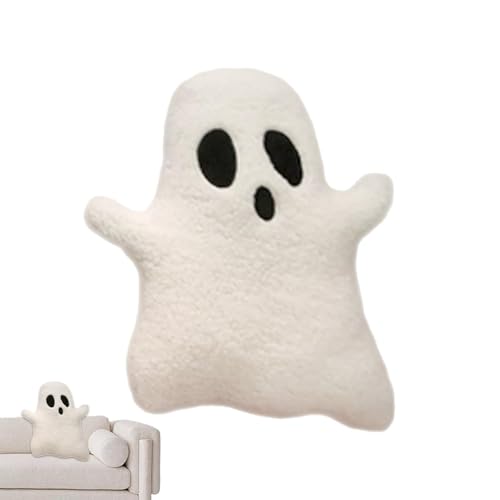 Halloween Geisterkissen, GeisterPlüschkissen Kuscheltier, Halloween Geister Wurfkissen Gefüllte Plüschtiere, Gruseliges Halloween Kissen, Halloween-Heimdekoration, Samtstoff, Sanfte Berührung von Generisch