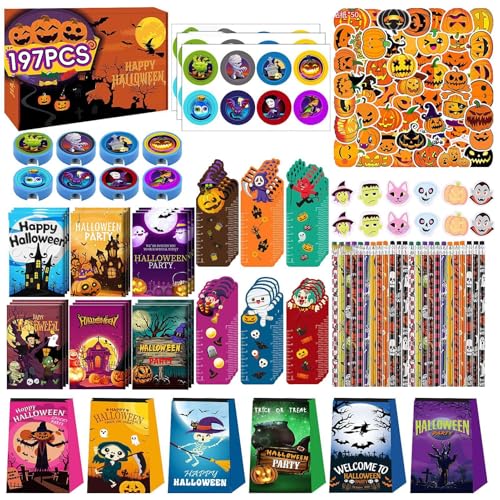 Halloween-Preise für Kinderparty, Halloween-Partyzubehör, Spielzeug – Halloween-Leckereien, Klassenzimmerpreise, Goodie-Bag-Füller, Dekoration für Kinder von Generisch