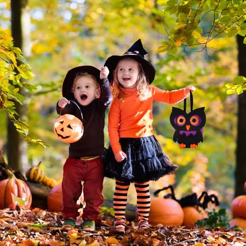 Halloween-Snackbeutel, geeignet für Kinder, Halloween, können wiederverwendet werden, um Vliesstoffe mit Griff zu verwenden, Halloween, DIY-Handtaschen, Halloween, Süßigkeitenbeutel, Großpackung für von Generisch